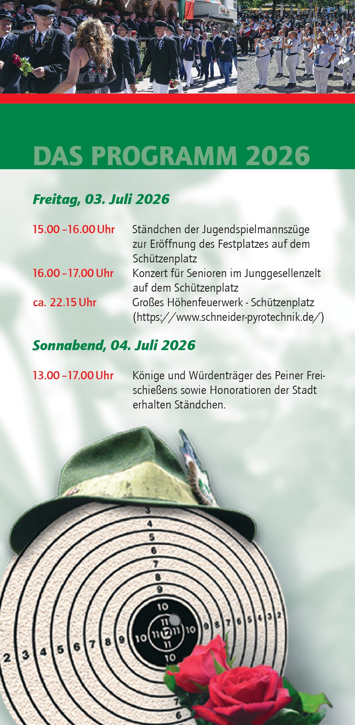 Peiner Freischießen 2026 – das traditionsreiche Fest in Peines 5. Jahreszeit